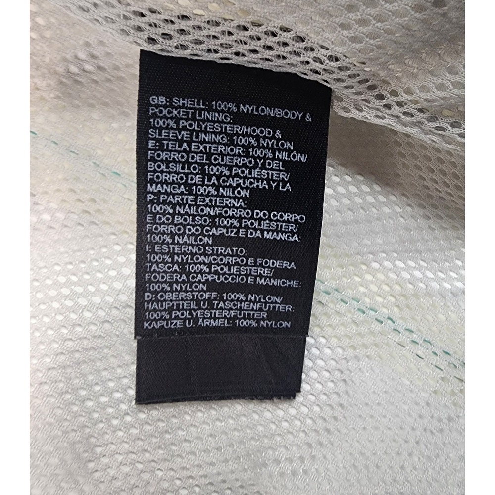 The North Face Jacket Womens XS Teal Blue White Hooded Windbreaker Mesh Lined - Picture 11 of 14